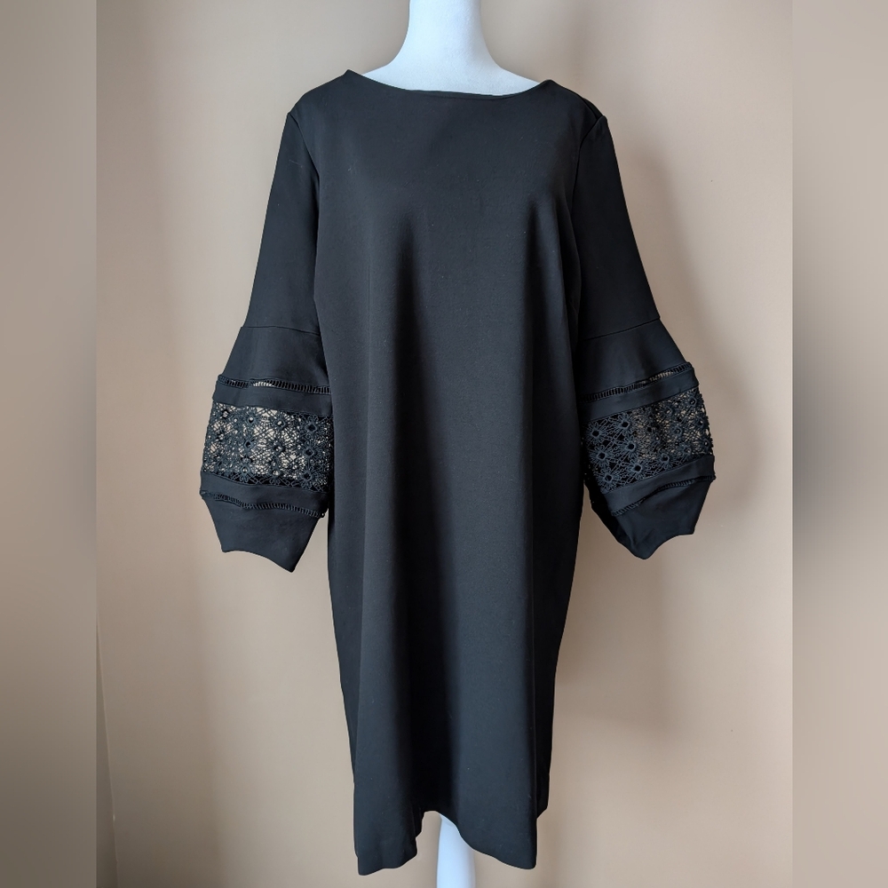 Chico’s Black Ponte Dress Size 2.5 (US 14)